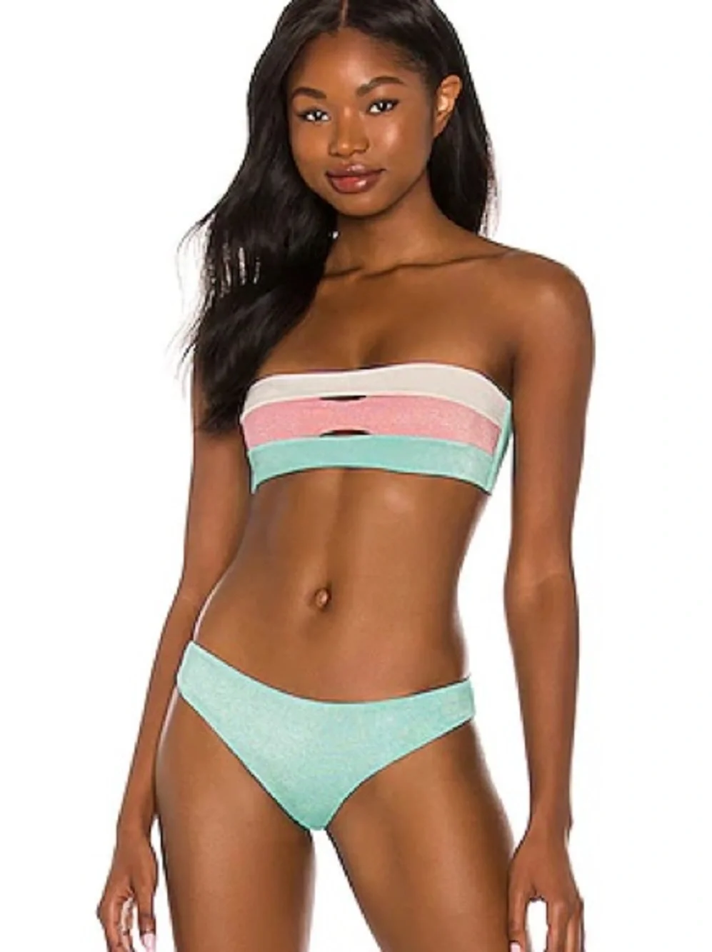 PQ Colorblock Bikini in Divine, D TOP - Picture 1 of 5